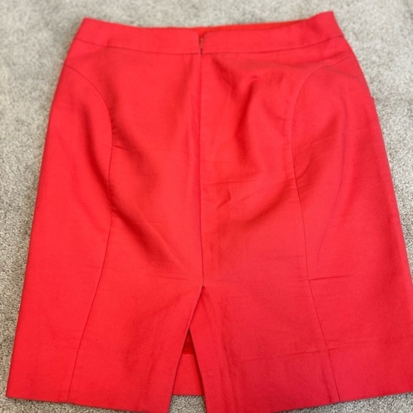 J. Crew coral pink pencil skirt Sz 8 pockets NWOT - Picture 4 of 10